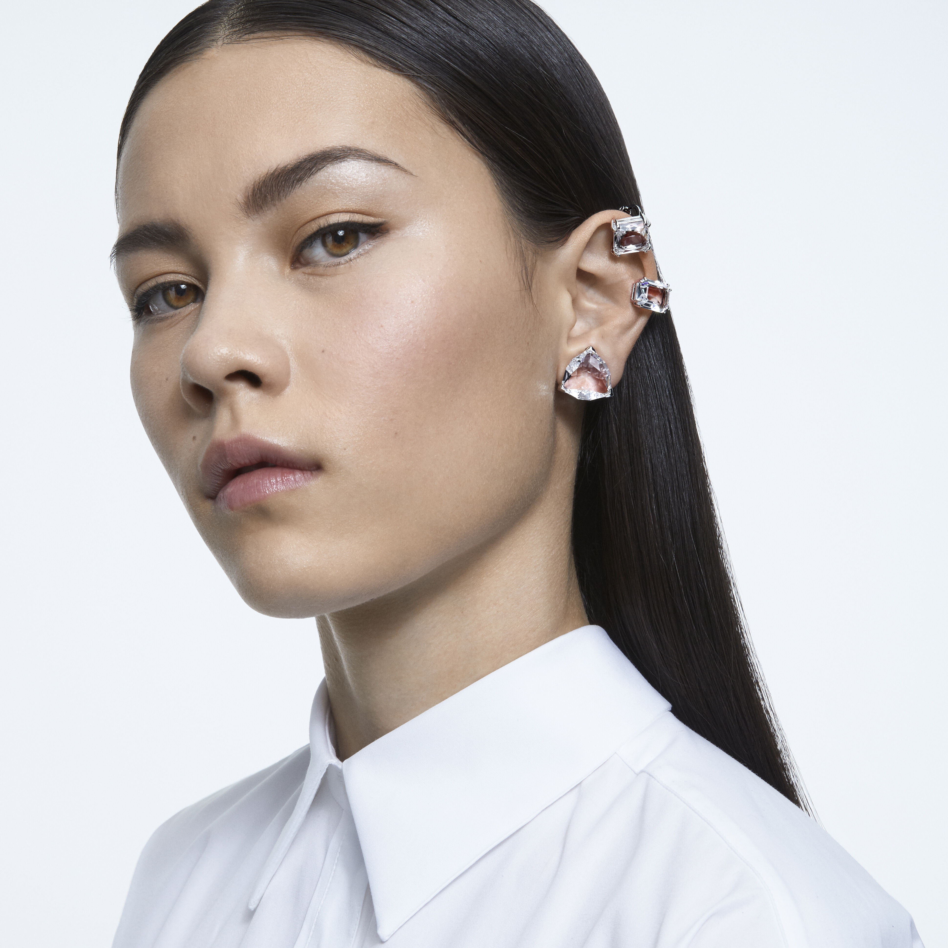 Buy Swarovski Millenia clip earring Single Set White Rhodium
